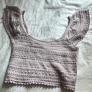 Purple Crochet Top - Never Worn